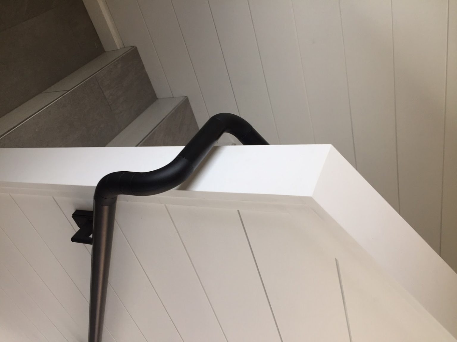 continuous black handrail